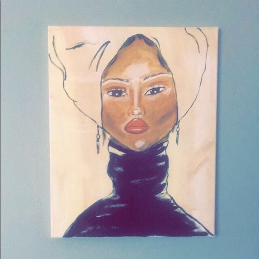 “Idil” acrylic on canvas painting
